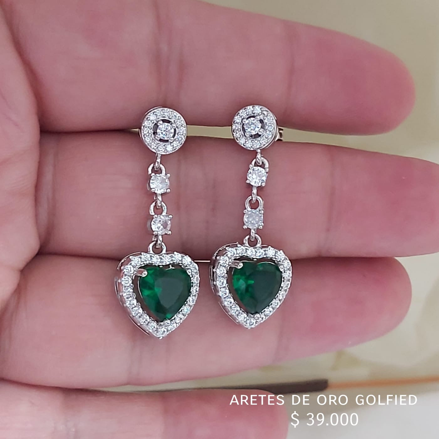 Aretes de oro golfield