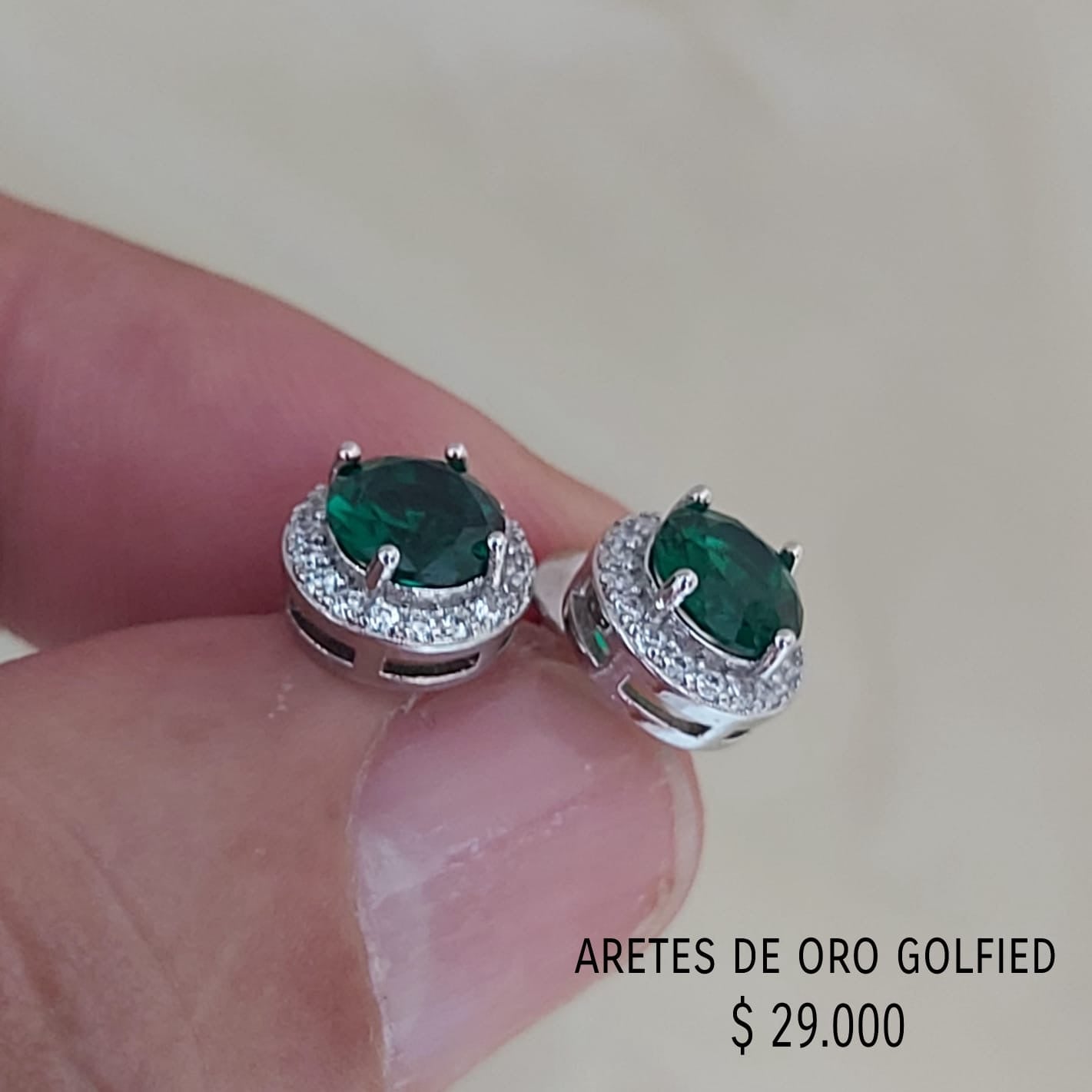 Aretes de oro golfield