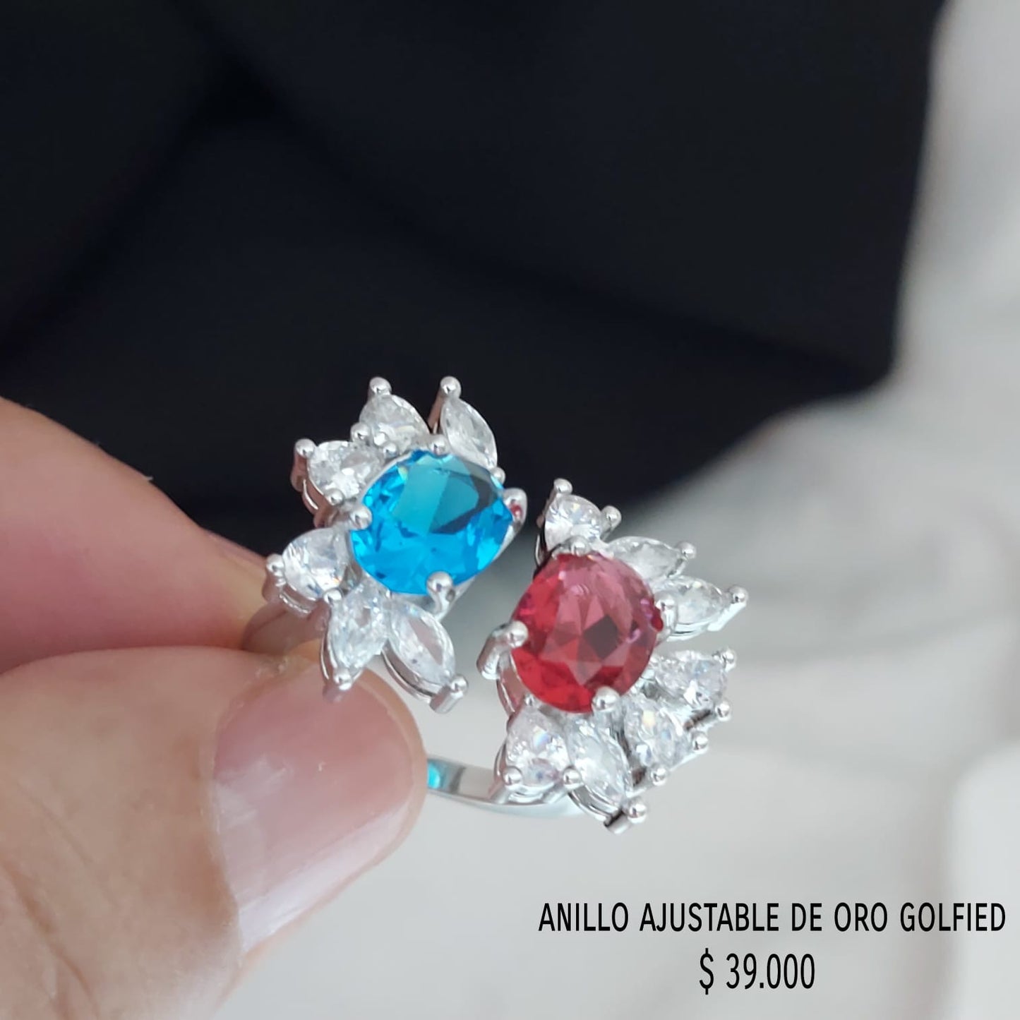 Anillo ajustable de oro golfield
