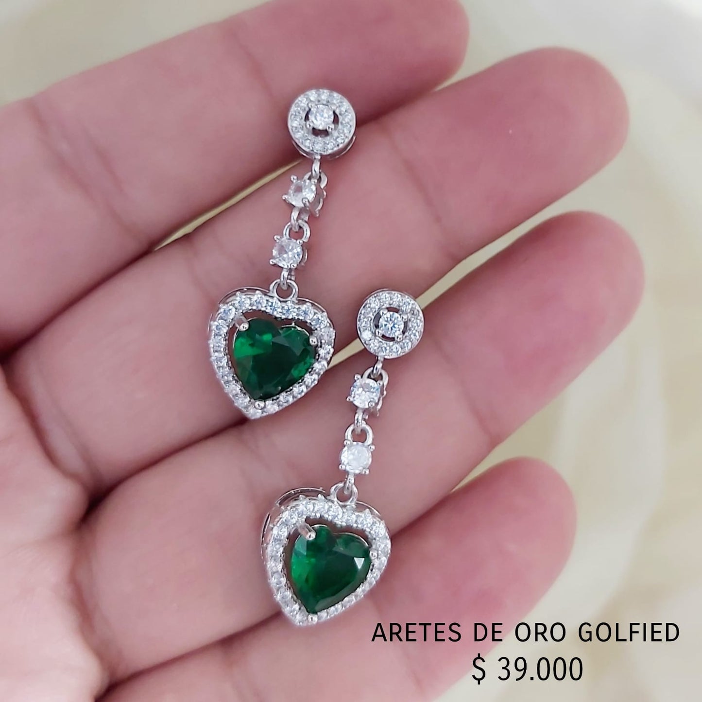 Aretes de oro golfield