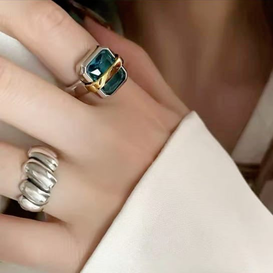 Anillo ajustable con baño de plata925