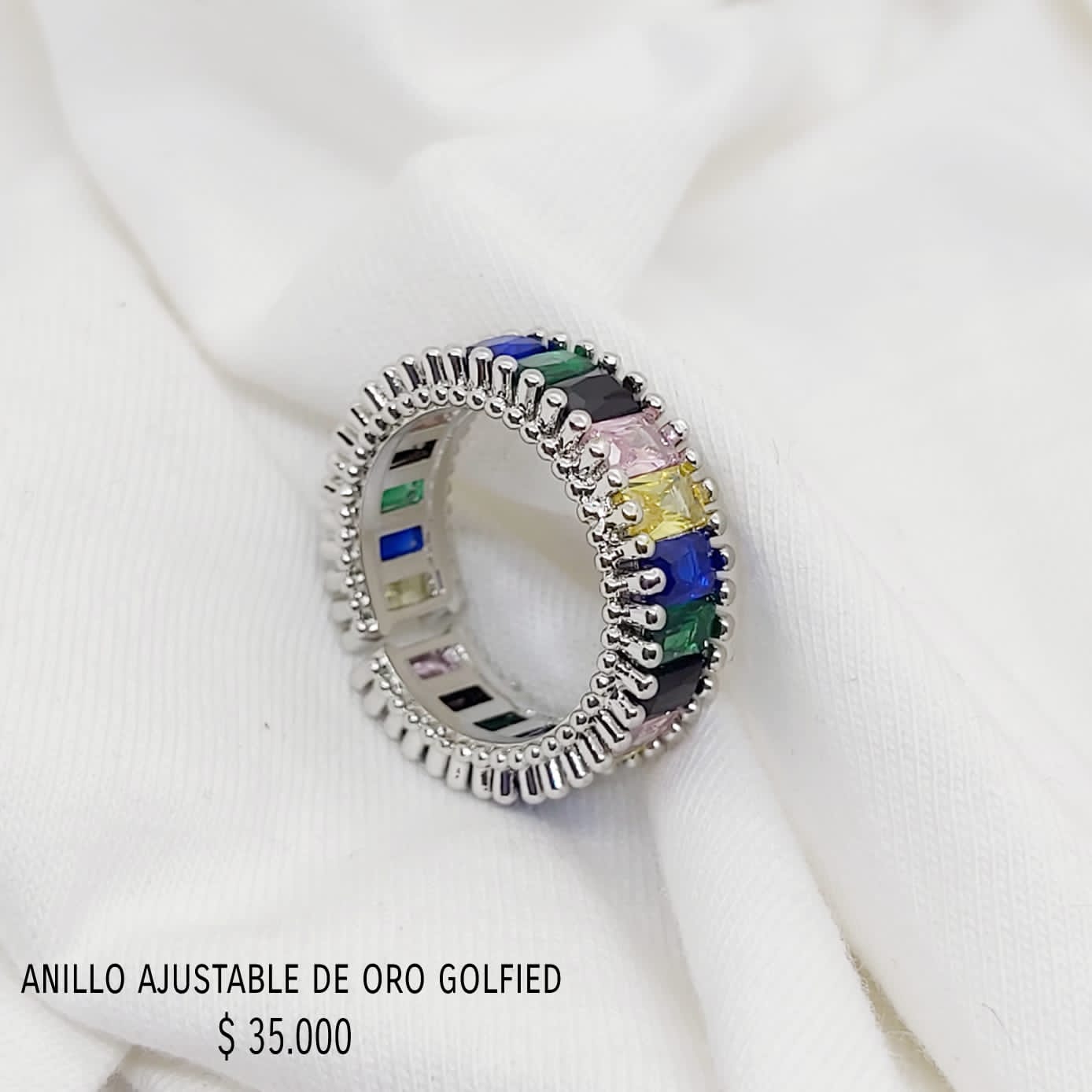 Anillo ajustable de oro golfield