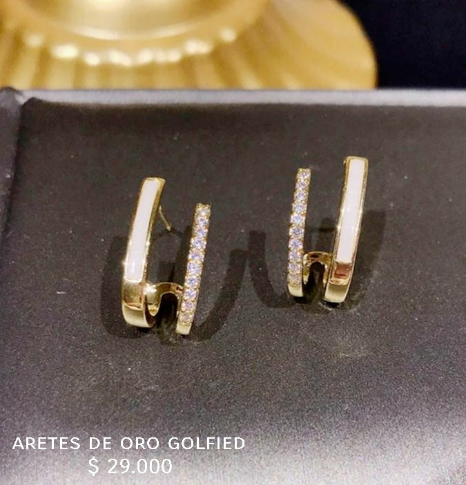Aretes de oro golfield