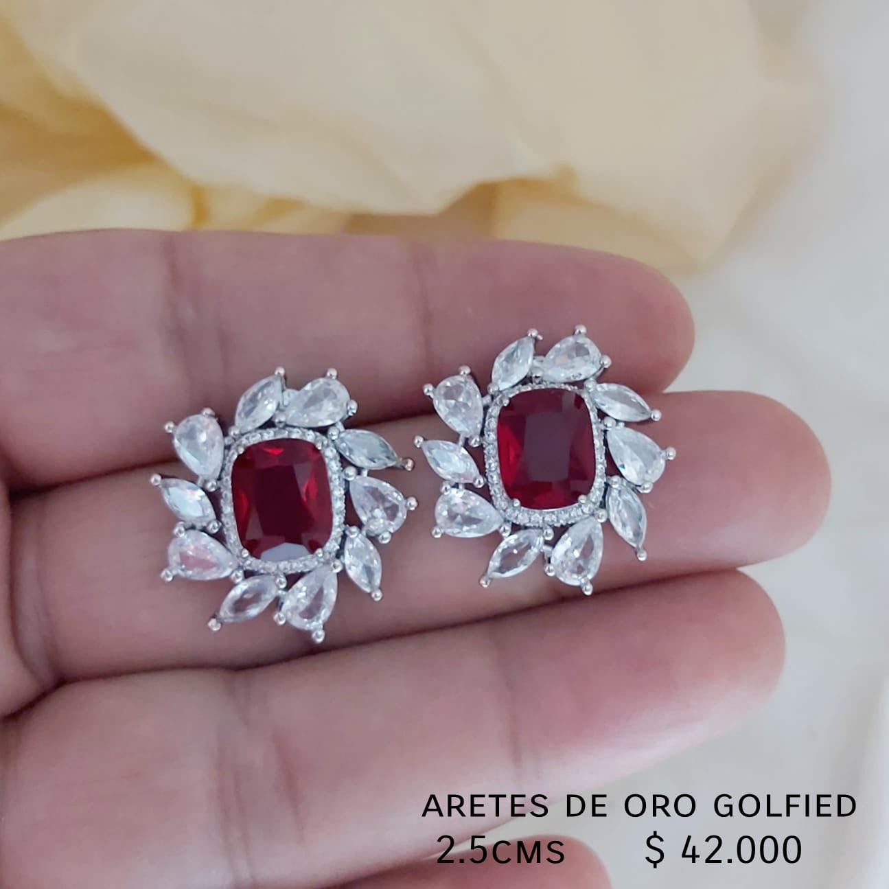 Aretes de oro golfield