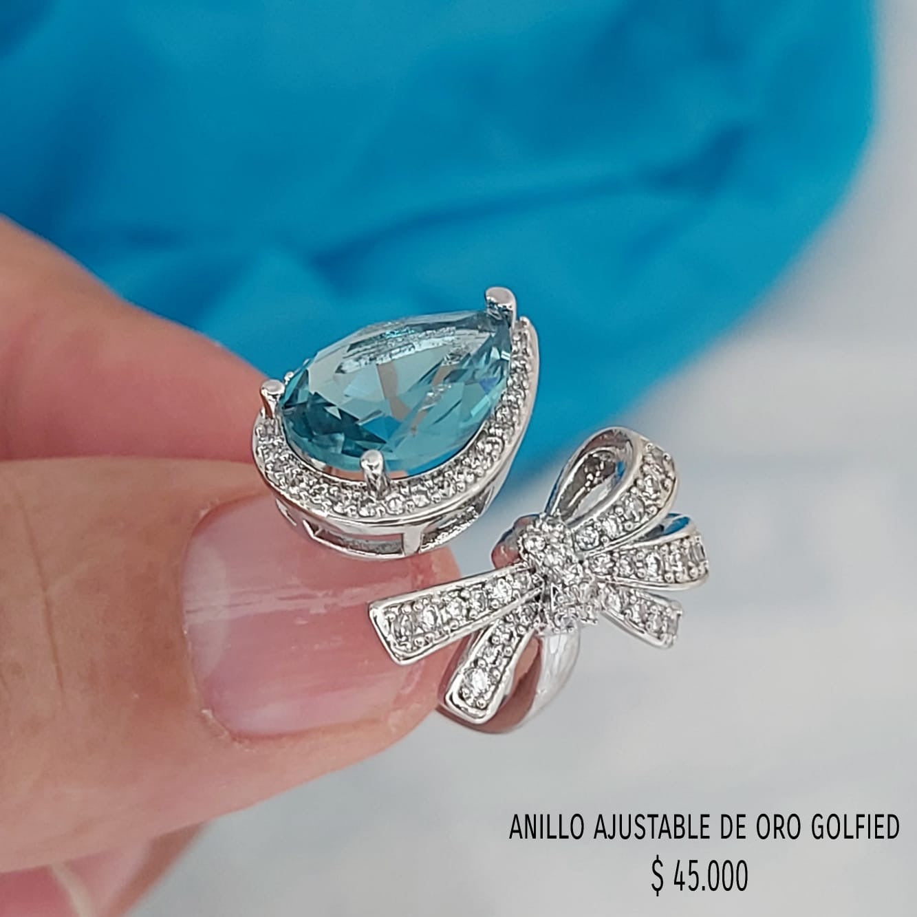 Anillo ajustable de oro golfield
