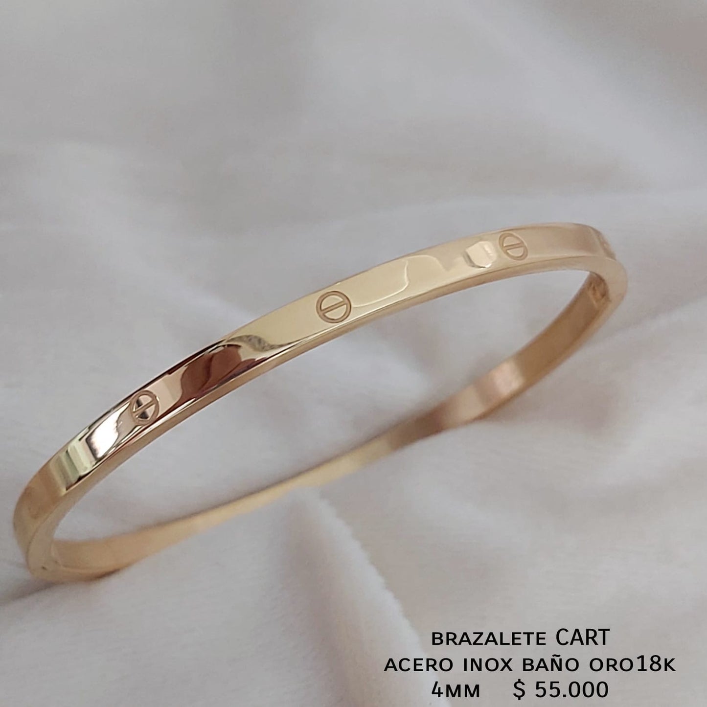 Brazalete CART 4mm acero inox