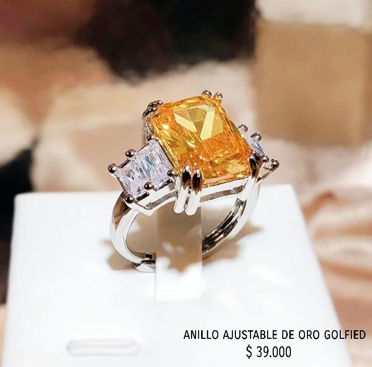 Anillo ajustable de oro golfield