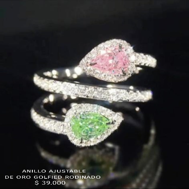 Anillo ajustable de oro golfield