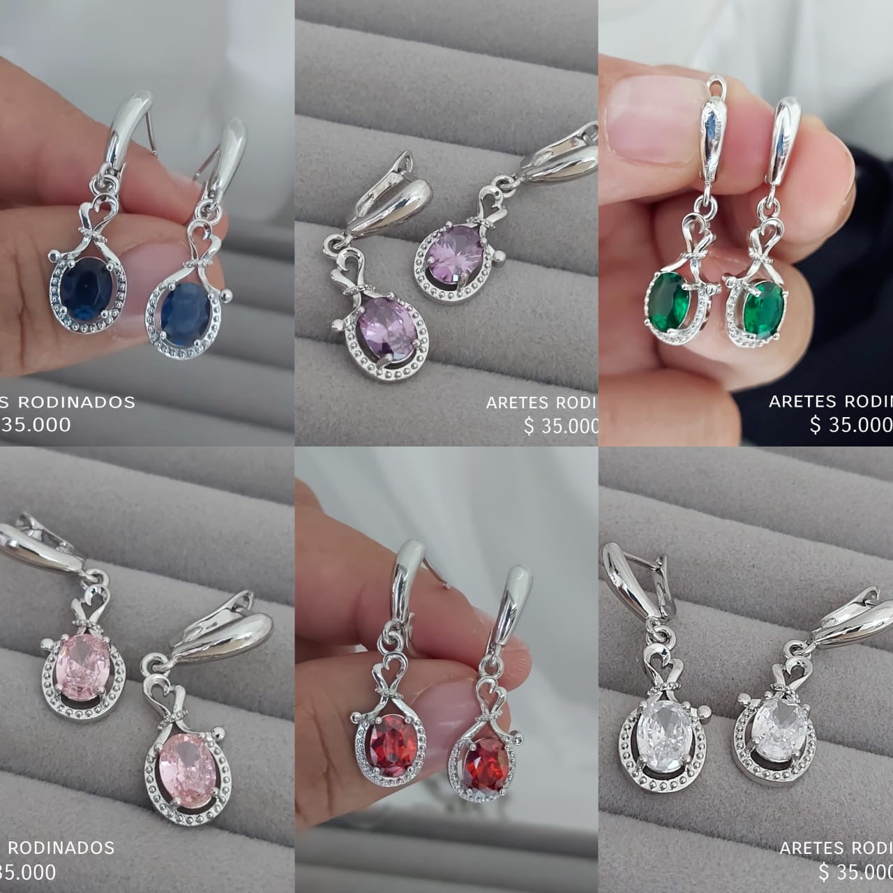 Aretes rodinados