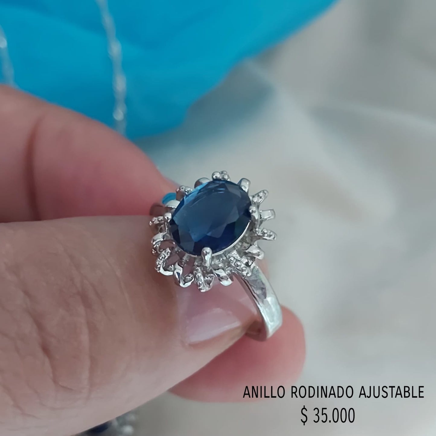 Anillo ajustable rodinado