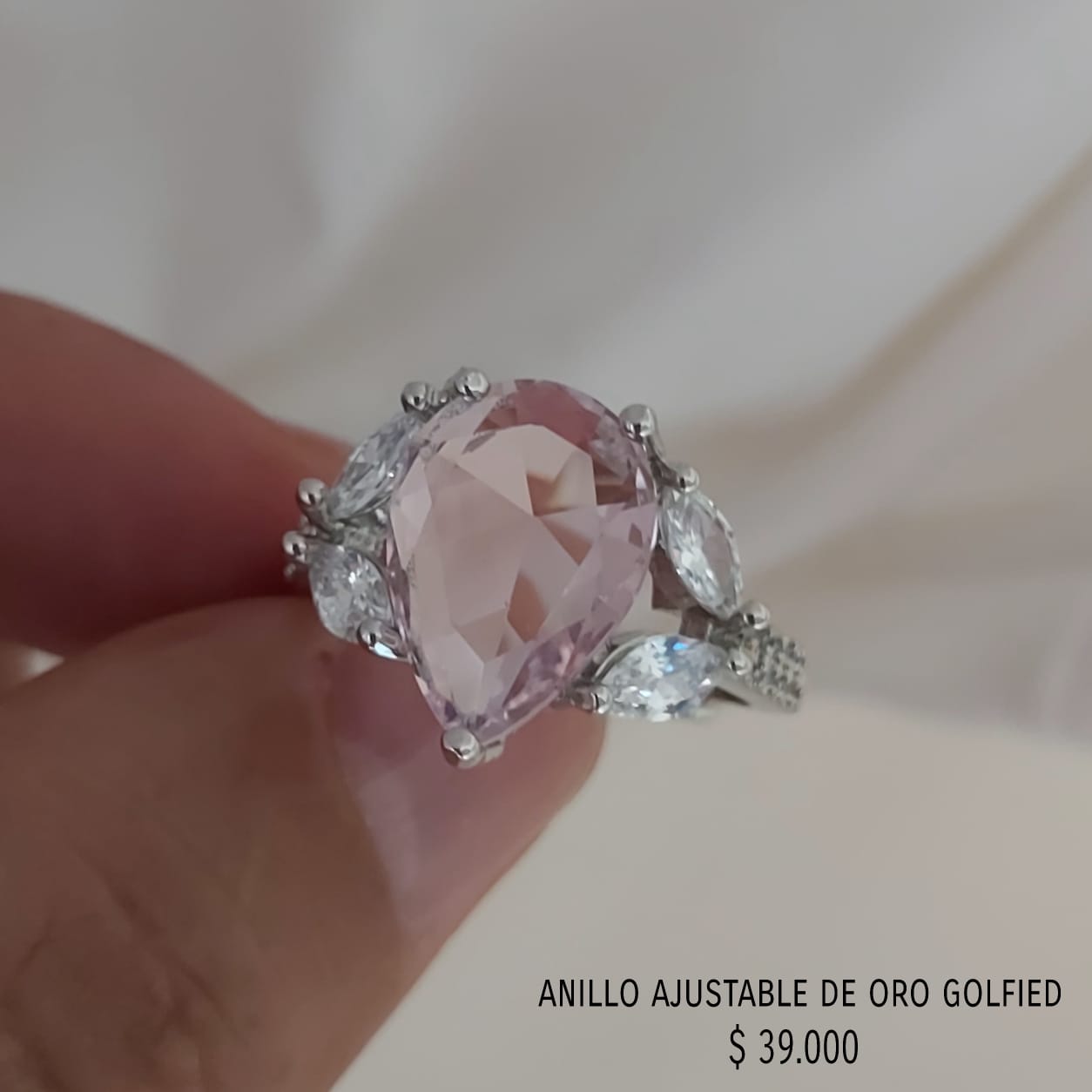 Anillo ajustable de oro golfield
