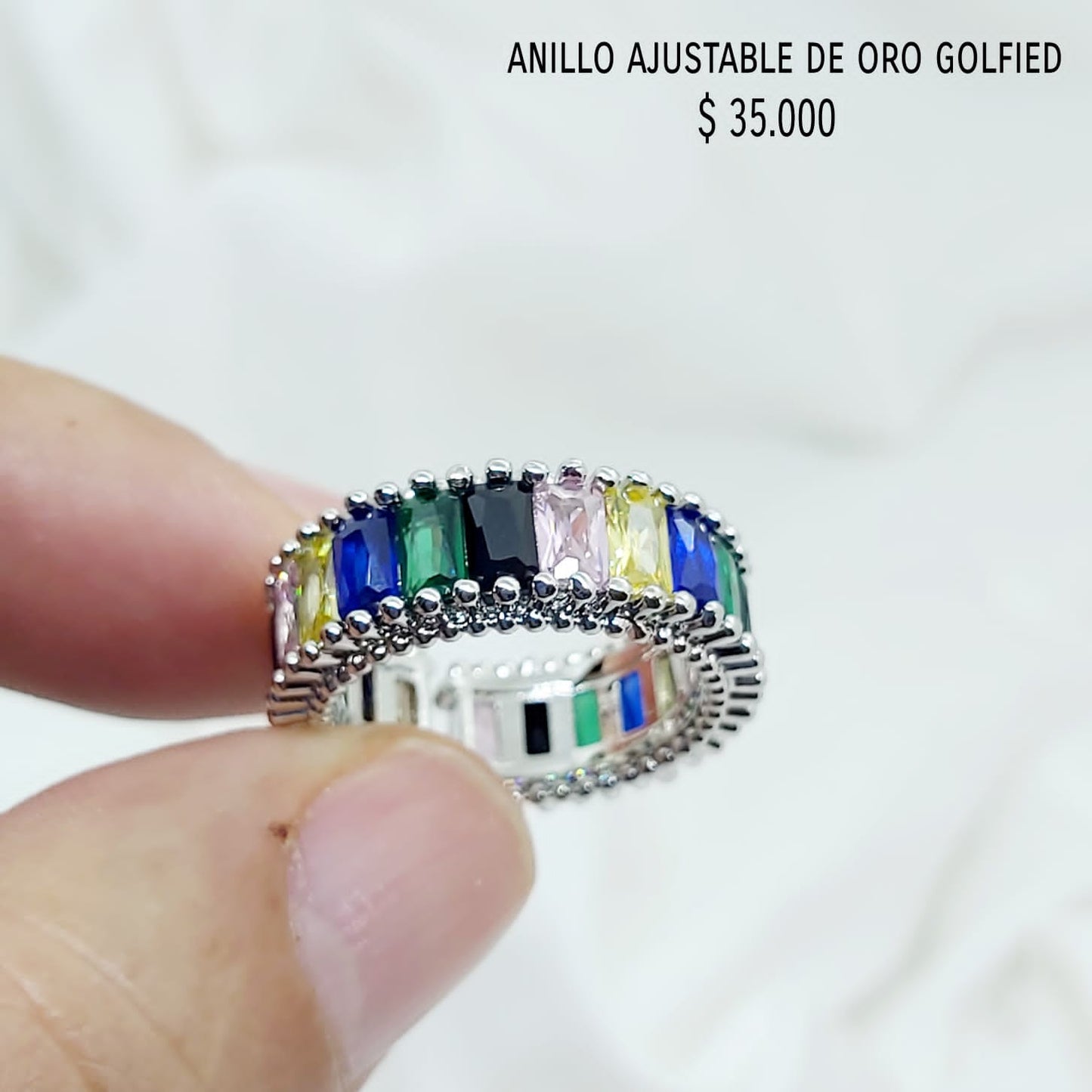 Anillo ajustable de oro golfield