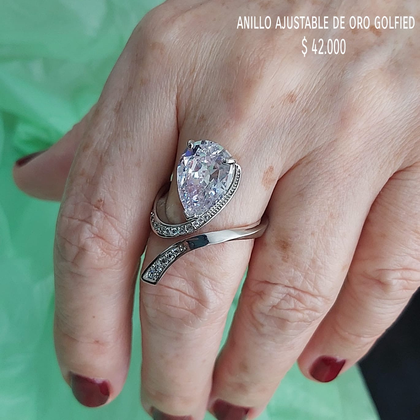 Anillo ajustable de oro golfield