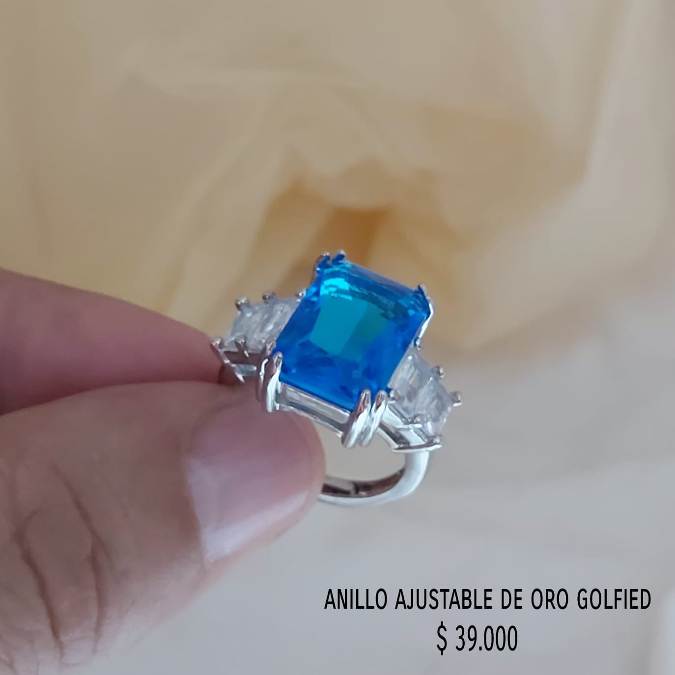 Anillo ajustable de oro golfield