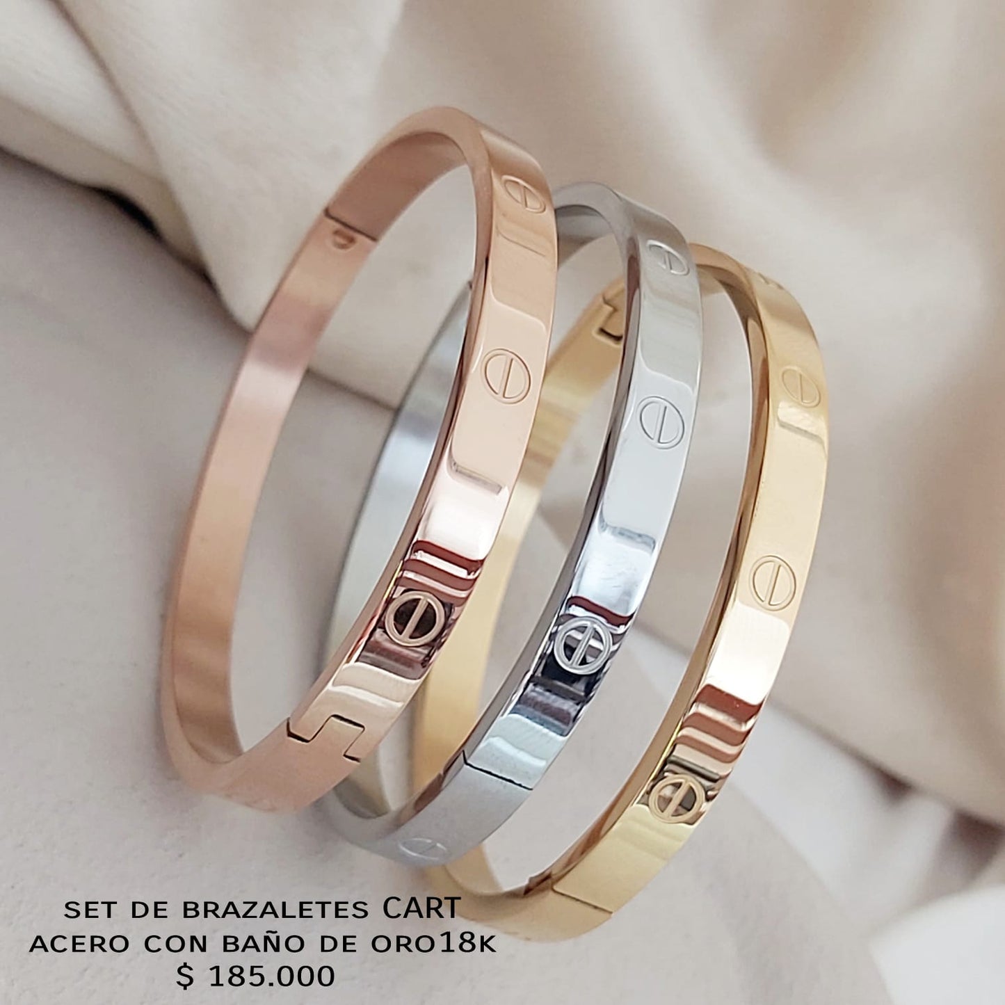 Brazalete CART plateado