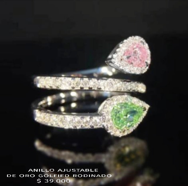 Anillo ajustable de oro golfield