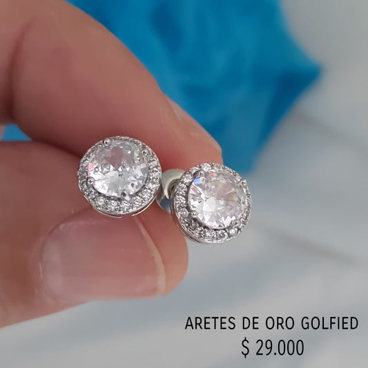 Aretes de oro golfield