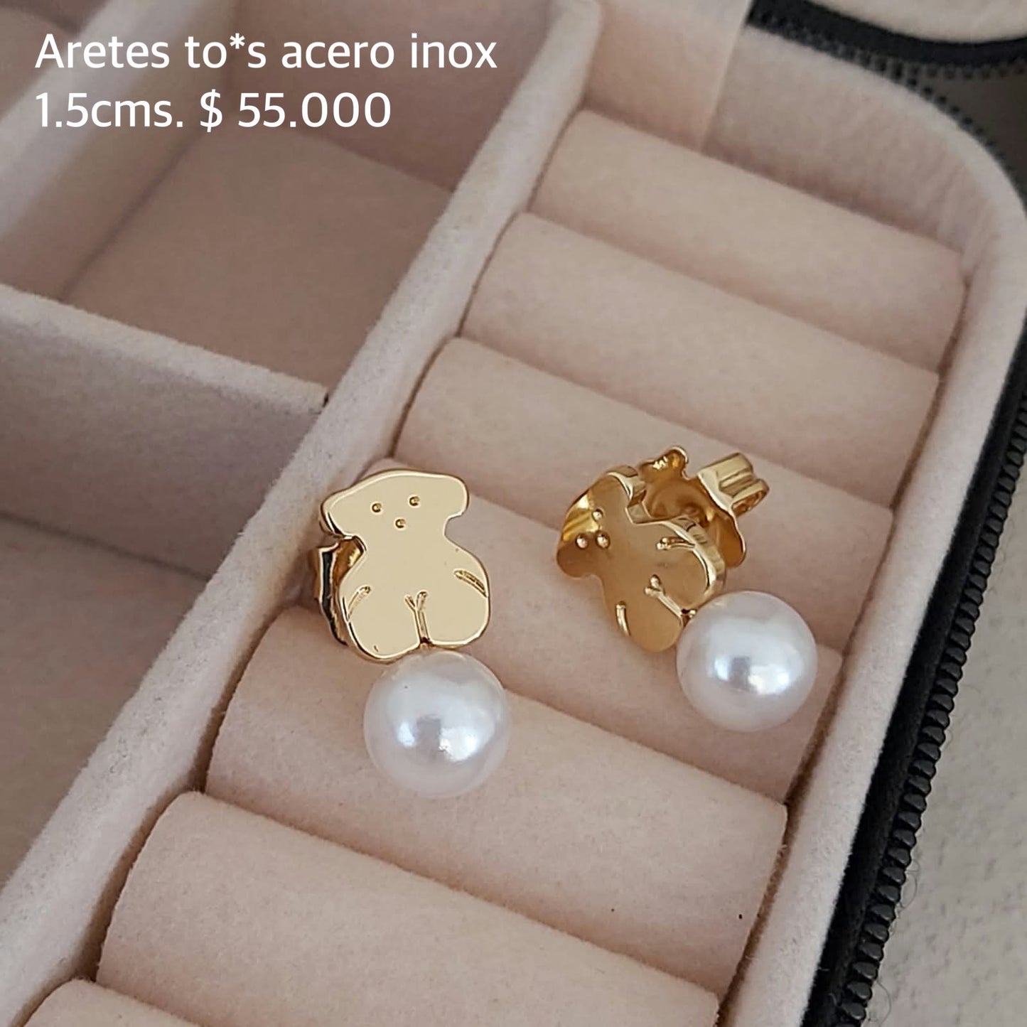 Aretes to*s acero inox