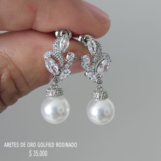 Aretes de oro golfield