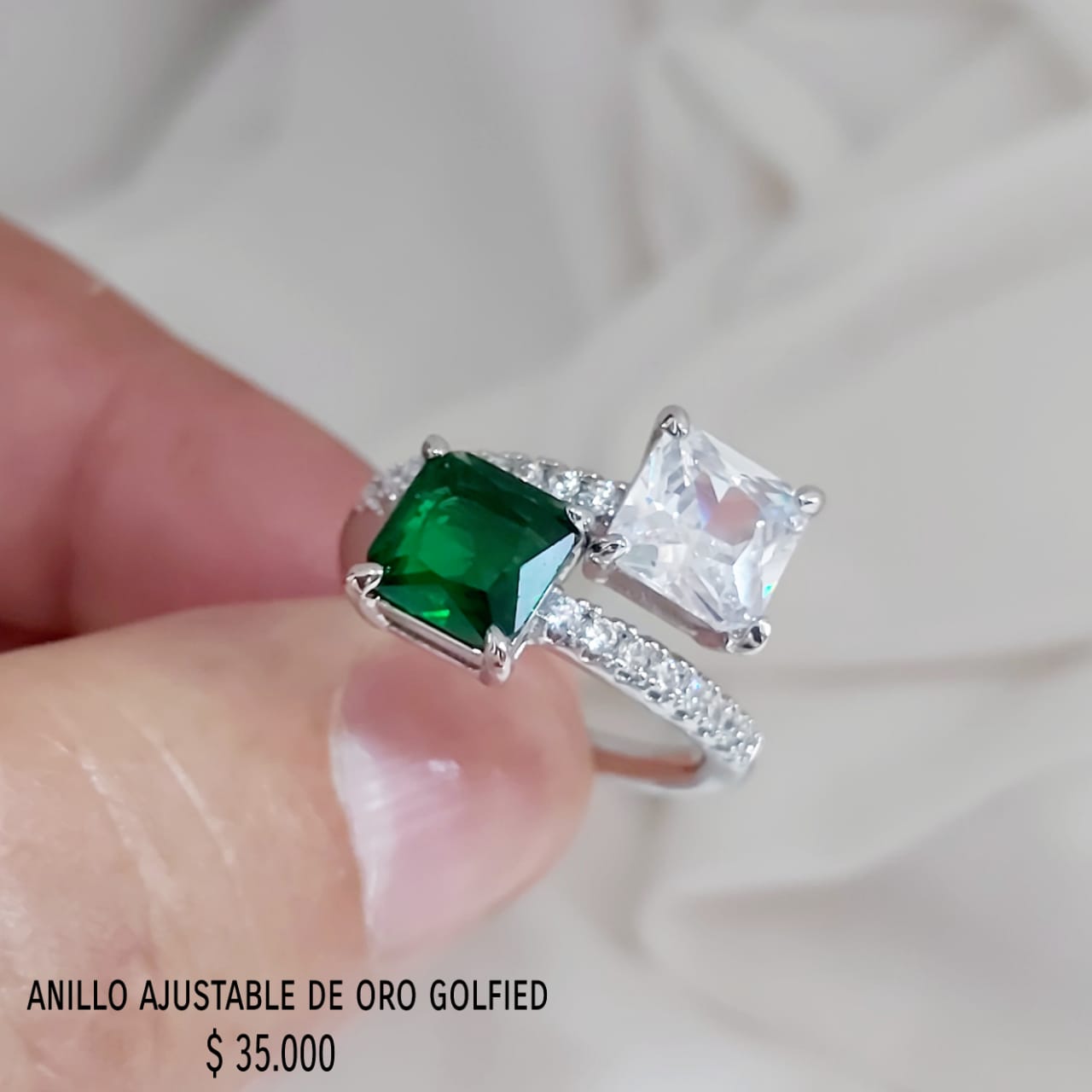 Anillo ajustable de oro golfield