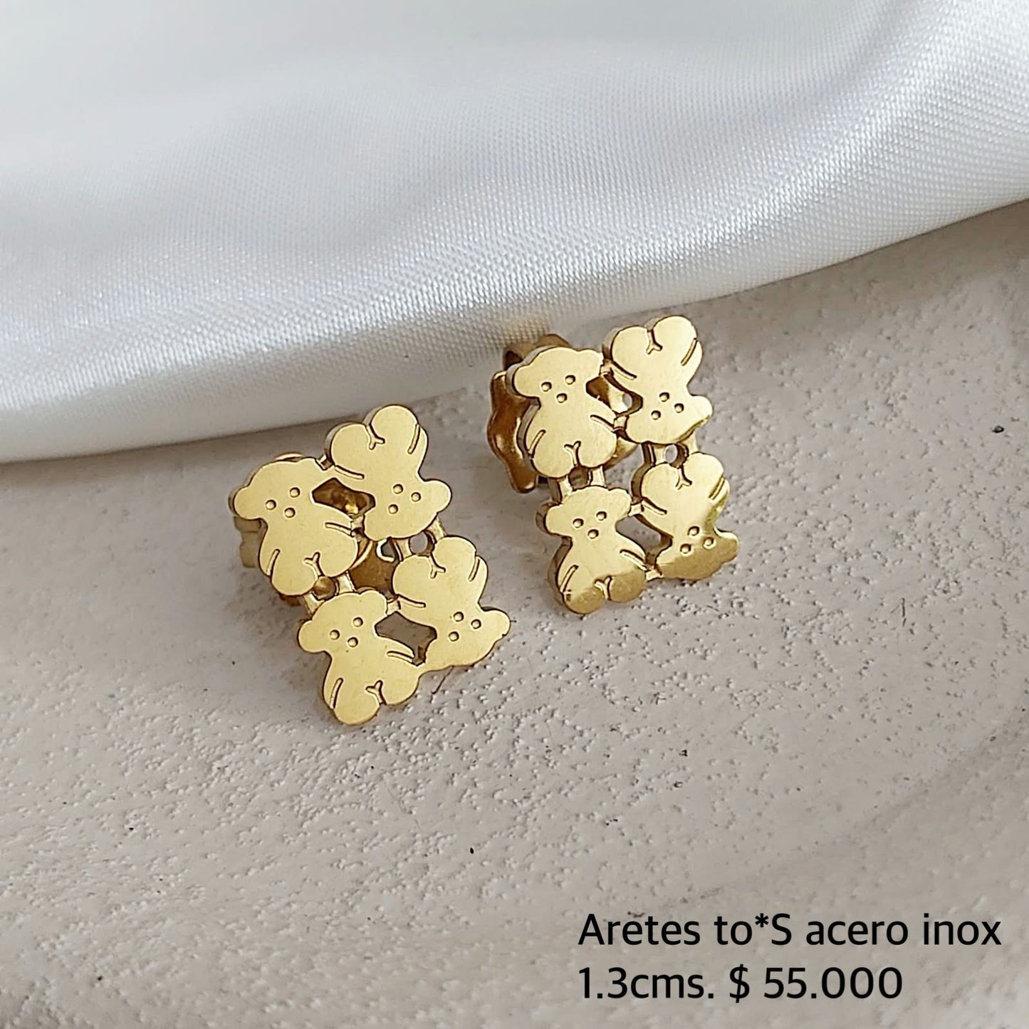 Aretes to*s acero inox