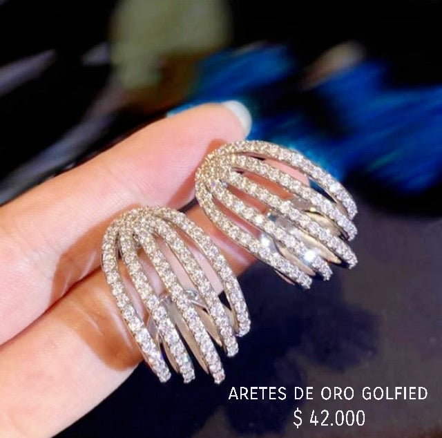 Aretes de oro golfield