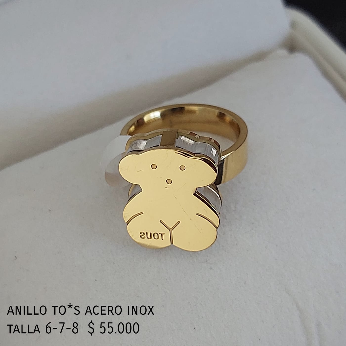 Anillo to*s acero inox