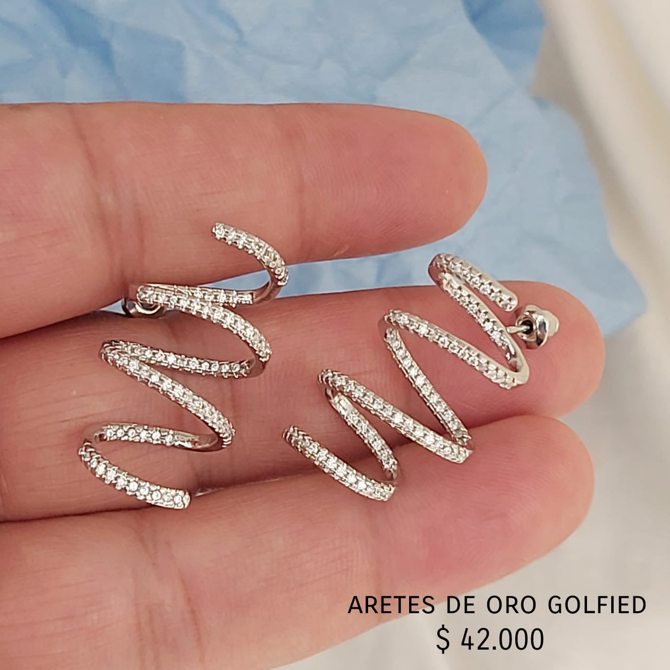 Aretes de oro golfield