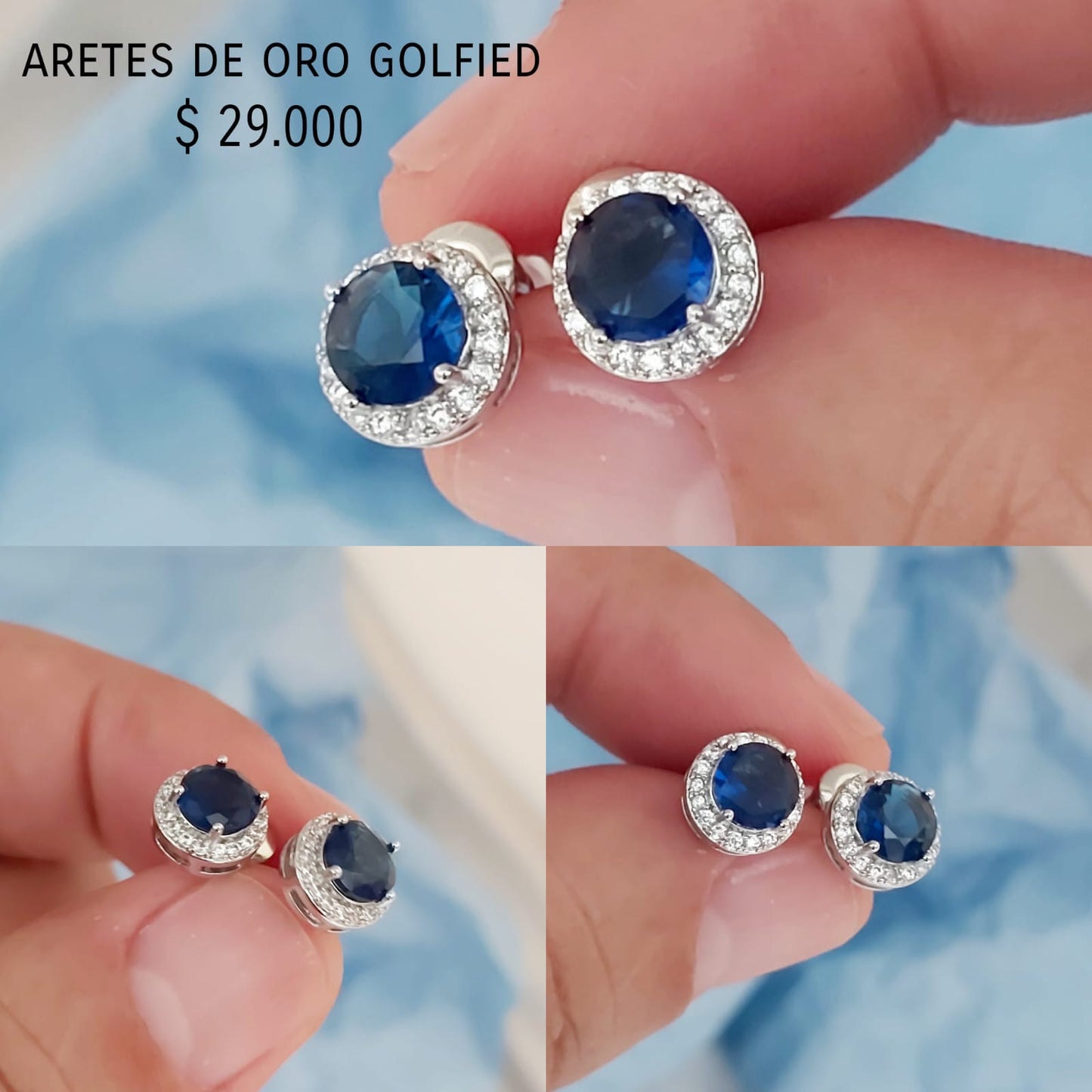 Aretes de oro golfield