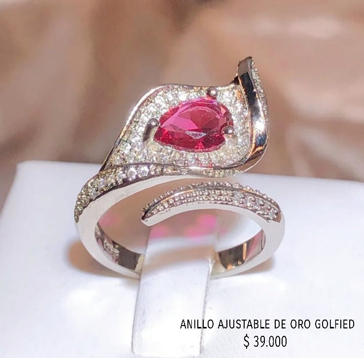 Anillo ajustable de oro golfield