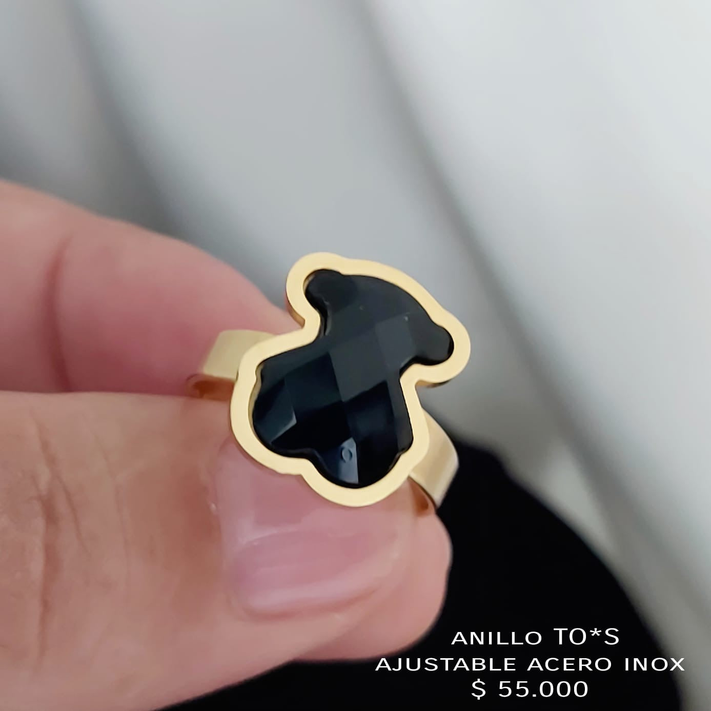 Anillo TO*S ajustable acero inox