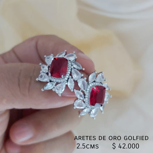 Aretes de oro golfield