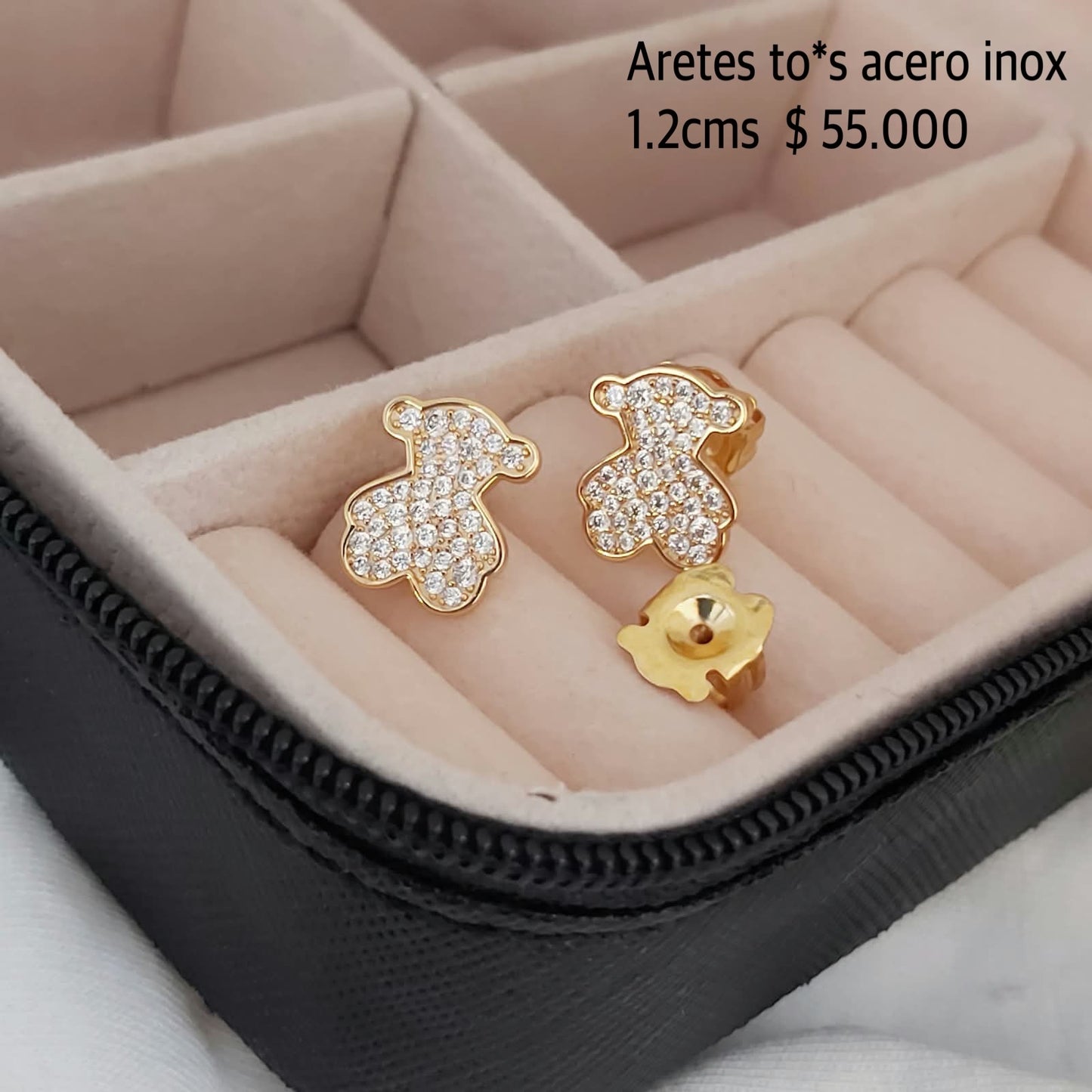 Aretes to*s acero inox