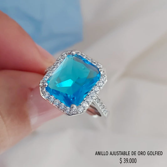 Anillo ajustable de oro golfield
