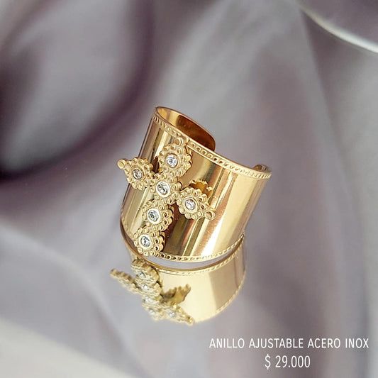 Anillo ajustable acero inoxidable