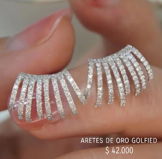 Aretes de oro golfield