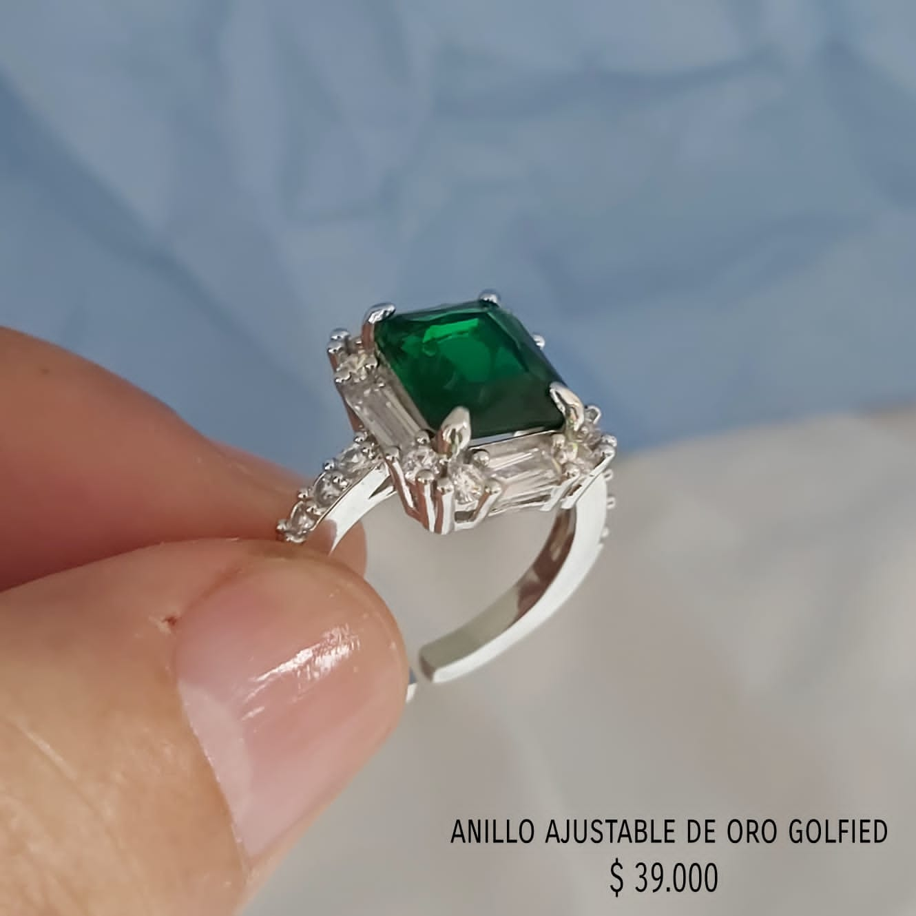 Anillo ajustable de oro golfield