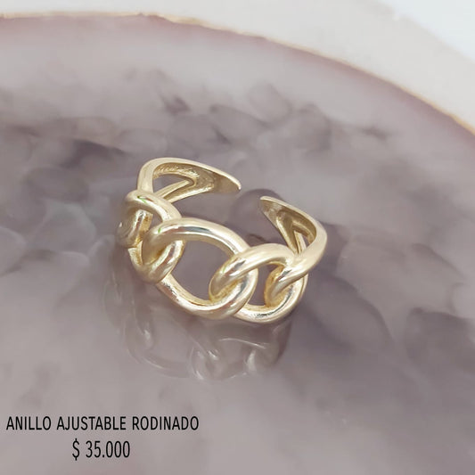 Anillo ajustable oro golfield