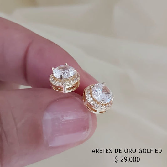 Aretes de oro golfield