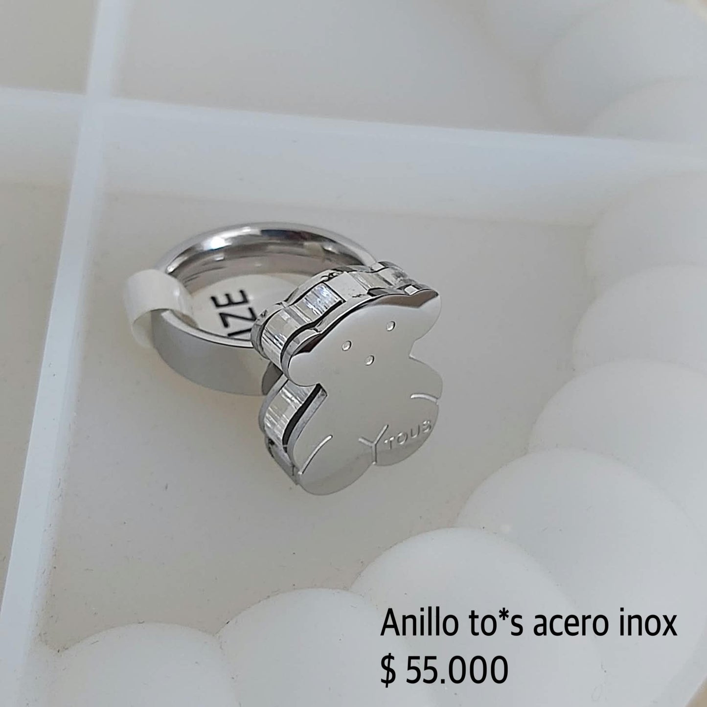 Anillo to*s acero inox
