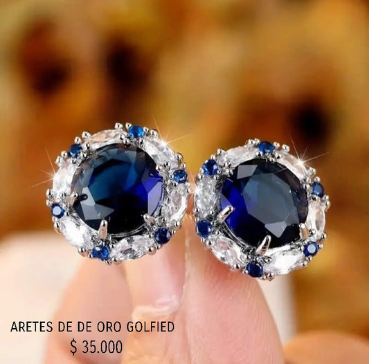 Aretes de oro golfied