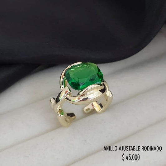 Anillo ajustable rodinado