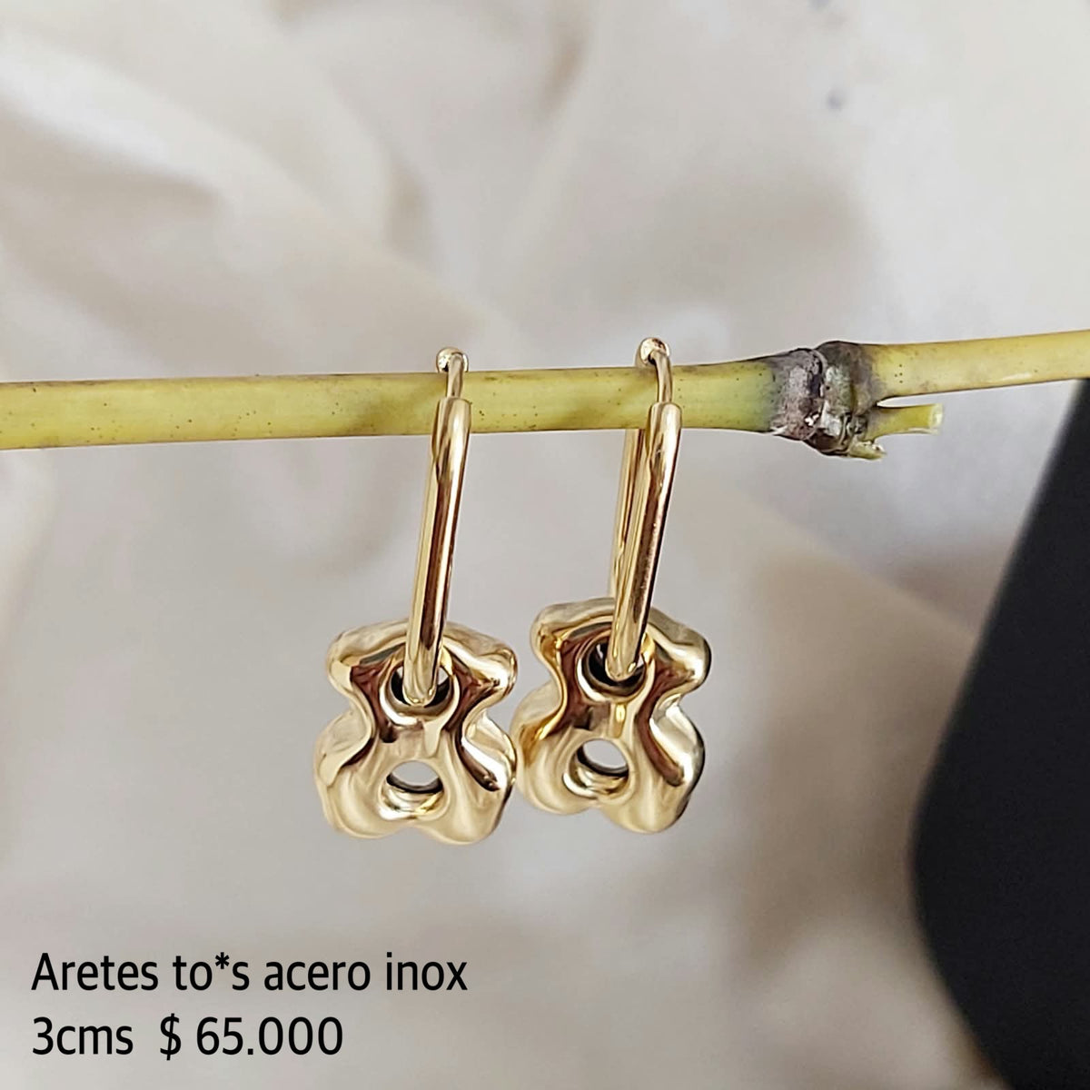 Aretes to*s acero inox