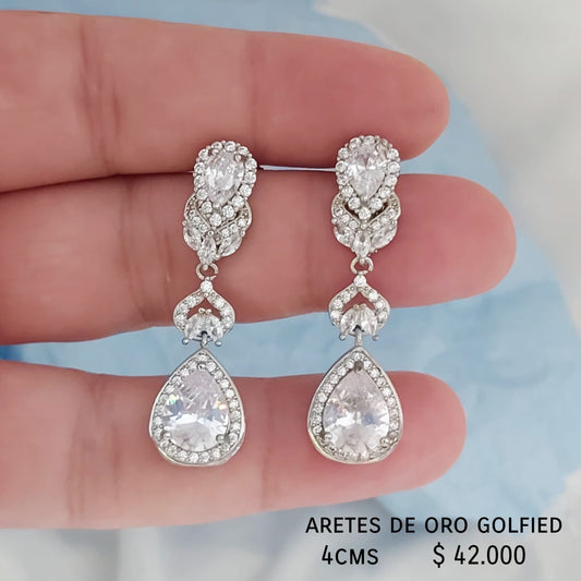 Aretes de oro golfield