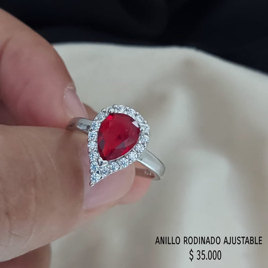 Anillo ajustable rodinado