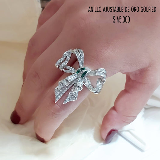 Anillo ajustable de oro golfield