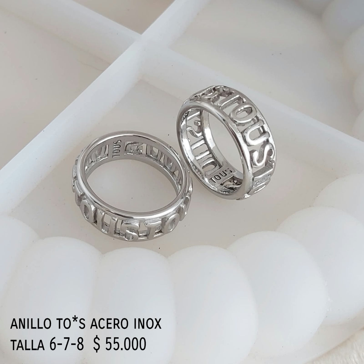 Anillo to*s acero inox
