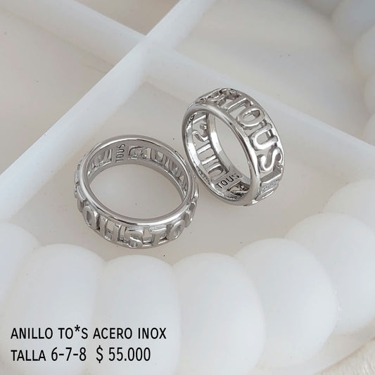Anillo to*s acero inox