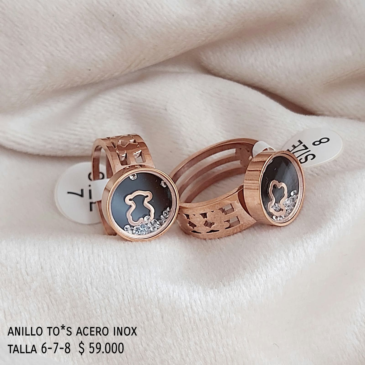 Anillo to*s acero inox