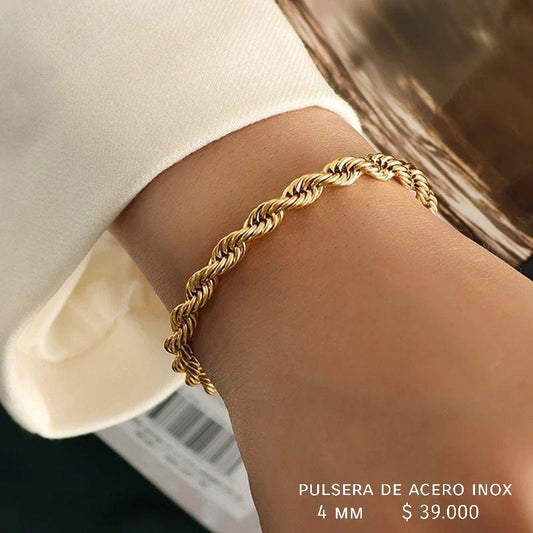 Pulsera lazo de acero inoxidable